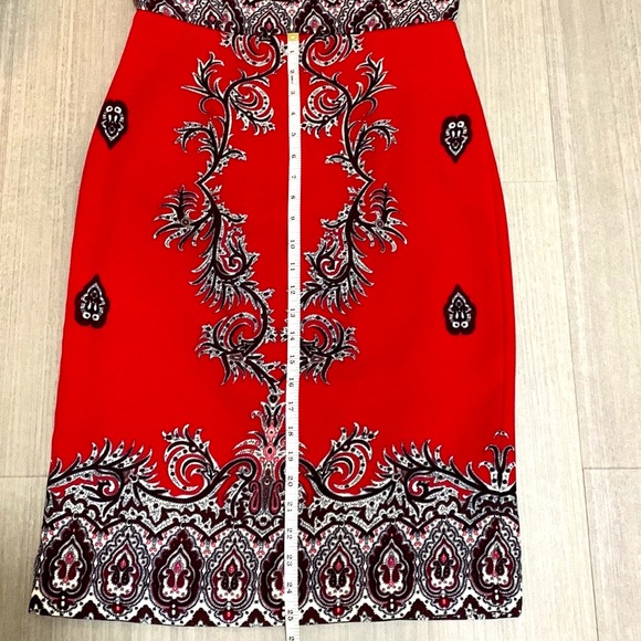 TALBOTS Red paisley dress - Picture 10 of 13